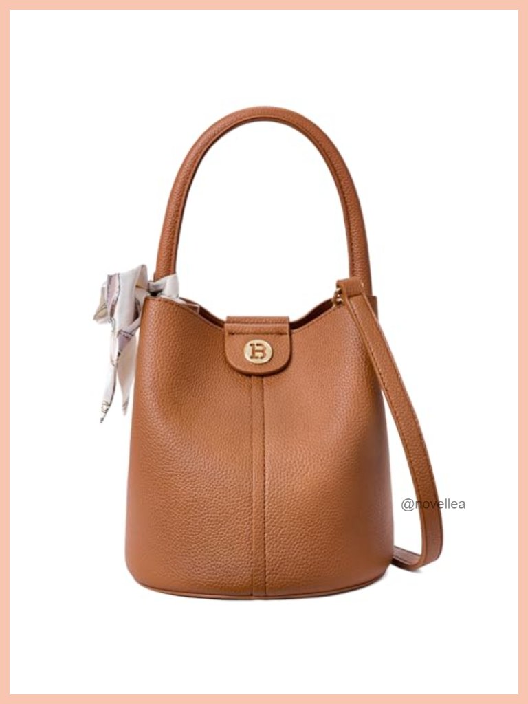 Vegan Leather Small Crossbody Bag With Removable Strap & Silk Scarf